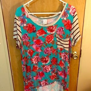 Dixon T-shirt beautiful rose pattern